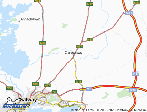 Mapa MICHELIN Claregalway - ViaMichelin
