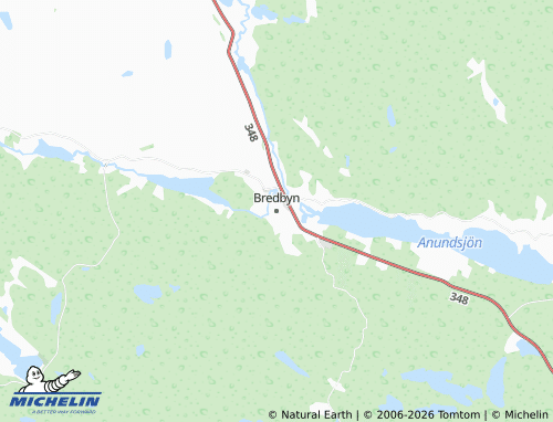 MICHELIN Bredbyn map - ViaMichelin