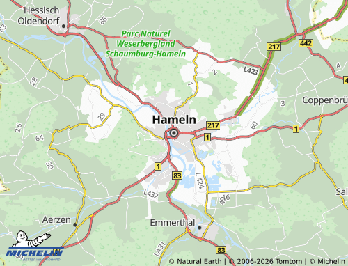 MICHELIN-Landkarte Hameln - ViaMichelin