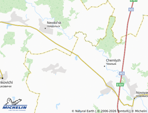 Carte MICHELIN Dobrun' - ViaMichelin