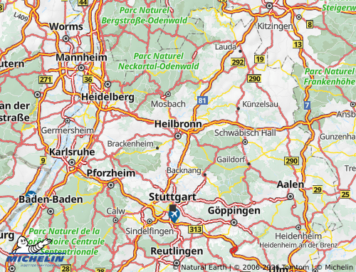 Mapa MICHELIN Heilbronn - ViaMichelin