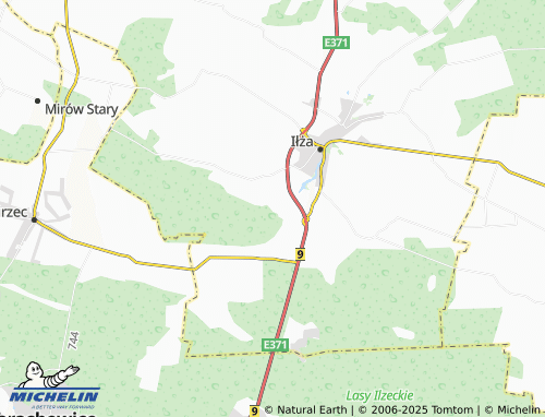 MICHELIN Białka map - ViaMichelin