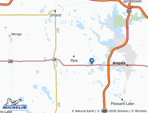 Mappa MICHELIN Flint - ViaMichelin
