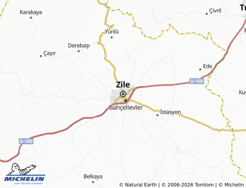 MICHELIN Zile map - ViaMichelin