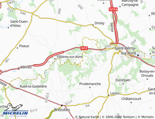 MICHELIN Les Brûlés map - ViaMichelin