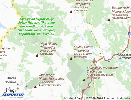 MICHELIN Keramitsa map - ViaMichelin