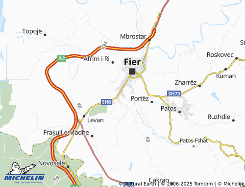 MICHELIN Drizë map - ViaMichelin