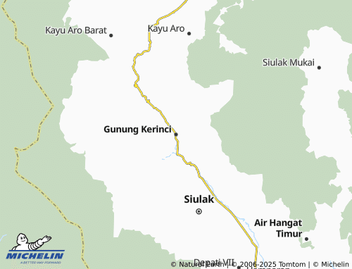 MICHELIN Gunung Kerinci map - ViaMichelin