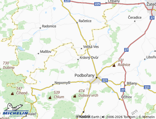Mappa MICHELIN Krásný Dvůr - ViaMichelin