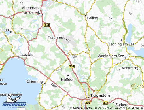 MICHELIN Traunwalchen map - ViaMichelin