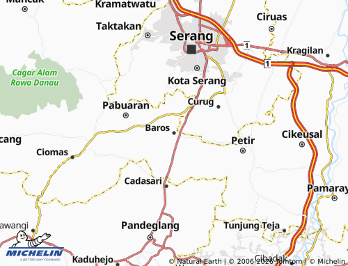 MICHELIN Baros map - ViaMichelin