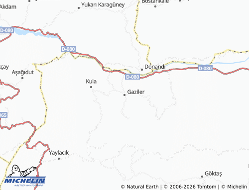 MICHELIN Gaziler map - ViaMichelin