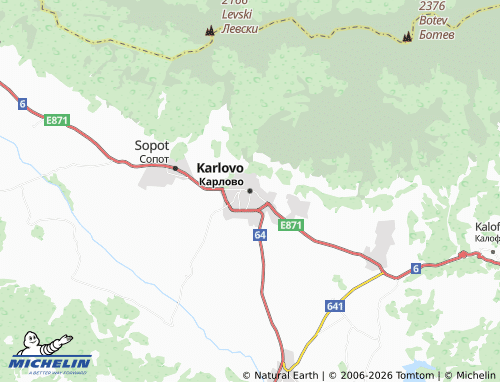 Carte MICHELIN Karlovo - ViaMichelin