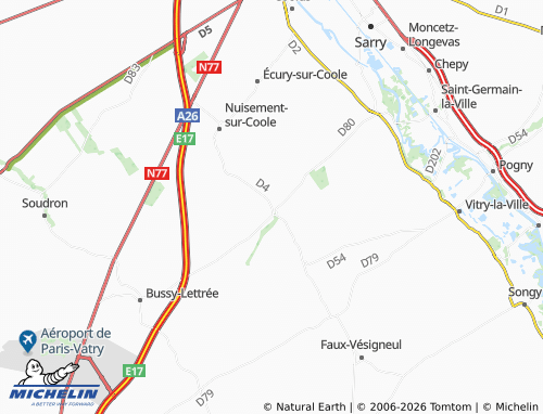 Carte MICHELIN Cernon - ViaMichelin