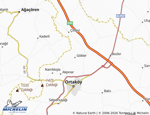 MICHELIN Gökler map - ViaMichelin