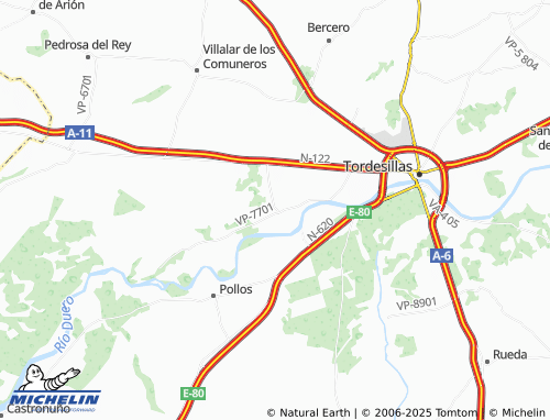 MICHELIN Torrecilla de la Abadesa map - ViaMichelin