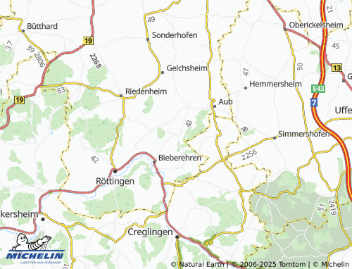 Carte MICHELIN Burgerroth - ViaMichelin