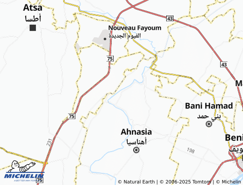 MICHELIN Beni Hani map - ViaMichelin