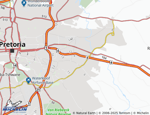 MICHELIN Equestria Extension 111 map - ViaMichelin