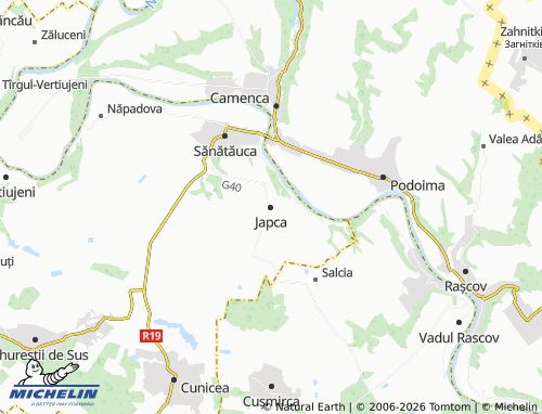 MICHELIN Japca map - ViaMichelin