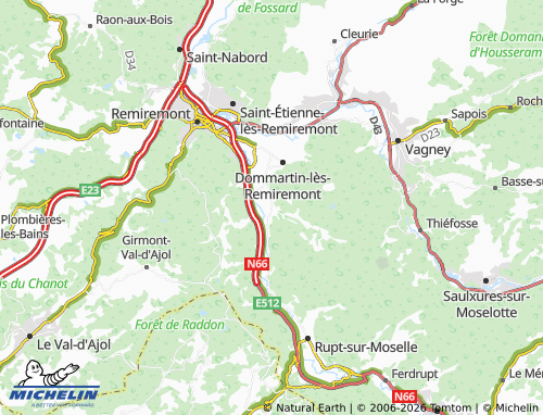 Kaart MICHELIN Vecoux - ViaMichelin