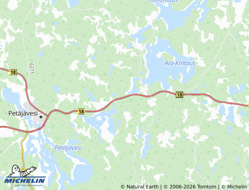 MICHELIN Koskensaari map - ViaMichelin