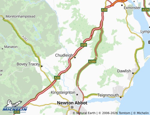 MICHELIN Chudleigh map - ViaMichelin