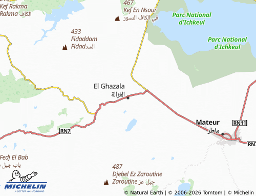 Mappa MICHELIN al-Ghazalah - ViaMichelin