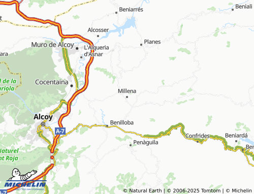 MICHELIN Millena map - ViaMichelin