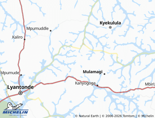 MICHELIN Kyakalongo map - ViaMichelin