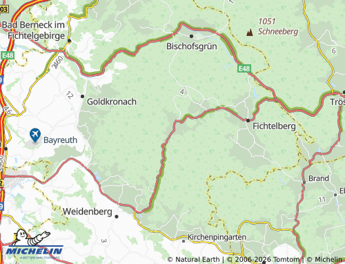 Mappa MICHELIN Warmensteinach - ViaMichelin