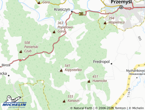 MICHELIN Brylińce map - ViaMichelin