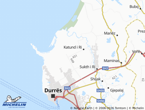 MICHELIN Qerret map - ViaMichelin