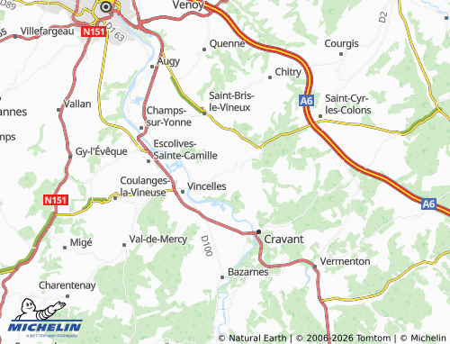 Carte MICHELIN Irancy - ViaMichelin