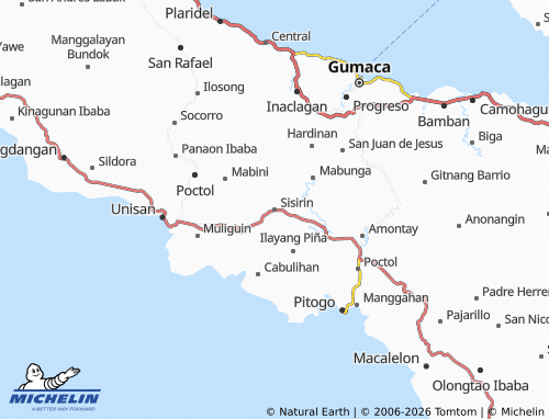 MICHELIN Sisirin map - ViaMichelin