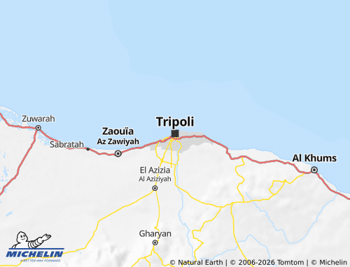 Mapa MICHELIN Tripoli - ViaMichelin