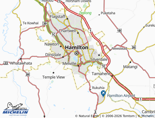Mapa MICHELIN Hamilton Lake - ViaMichelin