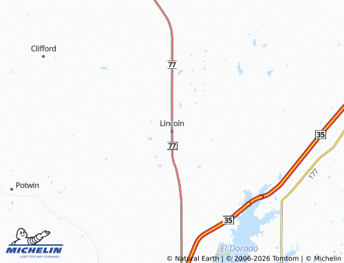 Mappa MICHELIN Lincoln - ViaMichelin