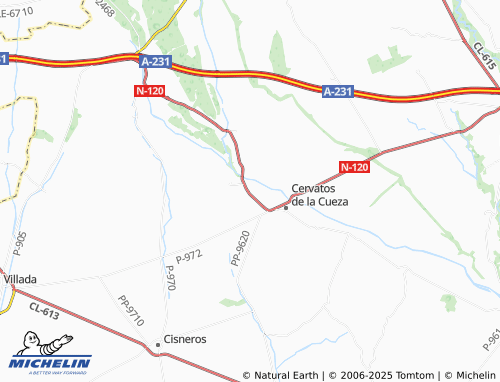 Carte MICHELIN Quintanilla de la Cueza - ViaMichelin