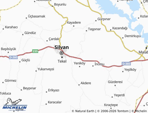 MICHELIN Yüksek map - ViaMichelin