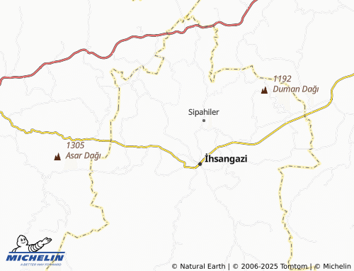 MICHELIN Kuşçular map - ViaMichelin