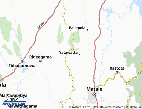 MICHELIN Maligathenna1 map - ViaMichelin