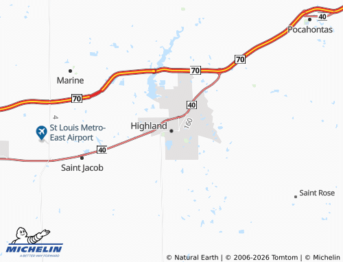 Mappa MICHELIN Highland - ViaMichelin