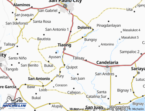 MICHELIN Lusacan map - ViaMichelin