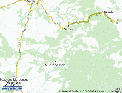 MICHELIN Reboiro (Santa María) map - ViaMichelin