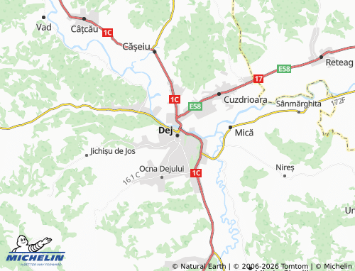 Carte MICHELIN Dej - ViaMichelin