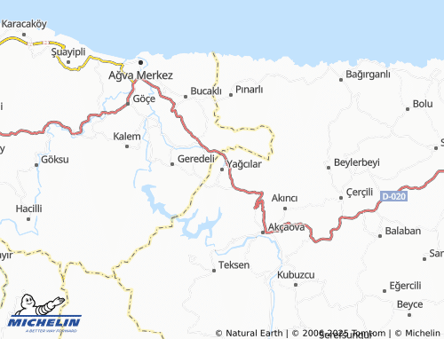 MICHELIN Yağcılar map - ViaMichelin