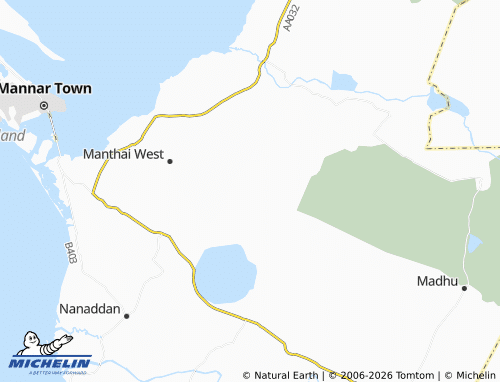Mapa MICHELIN Parappukadanthan West - ViaMichelin