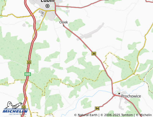 MICHELIN Miłoradzice map - ViaMichelin