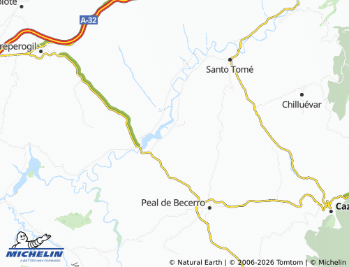 MICHELIN Valdecazorla map - ViaMichelin